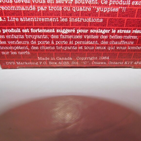 VTG 1984 THE BRICK Red Foam Novelty Stress Reliever Squeeze Throw Faux Brick NEW - Picture 5 of 6